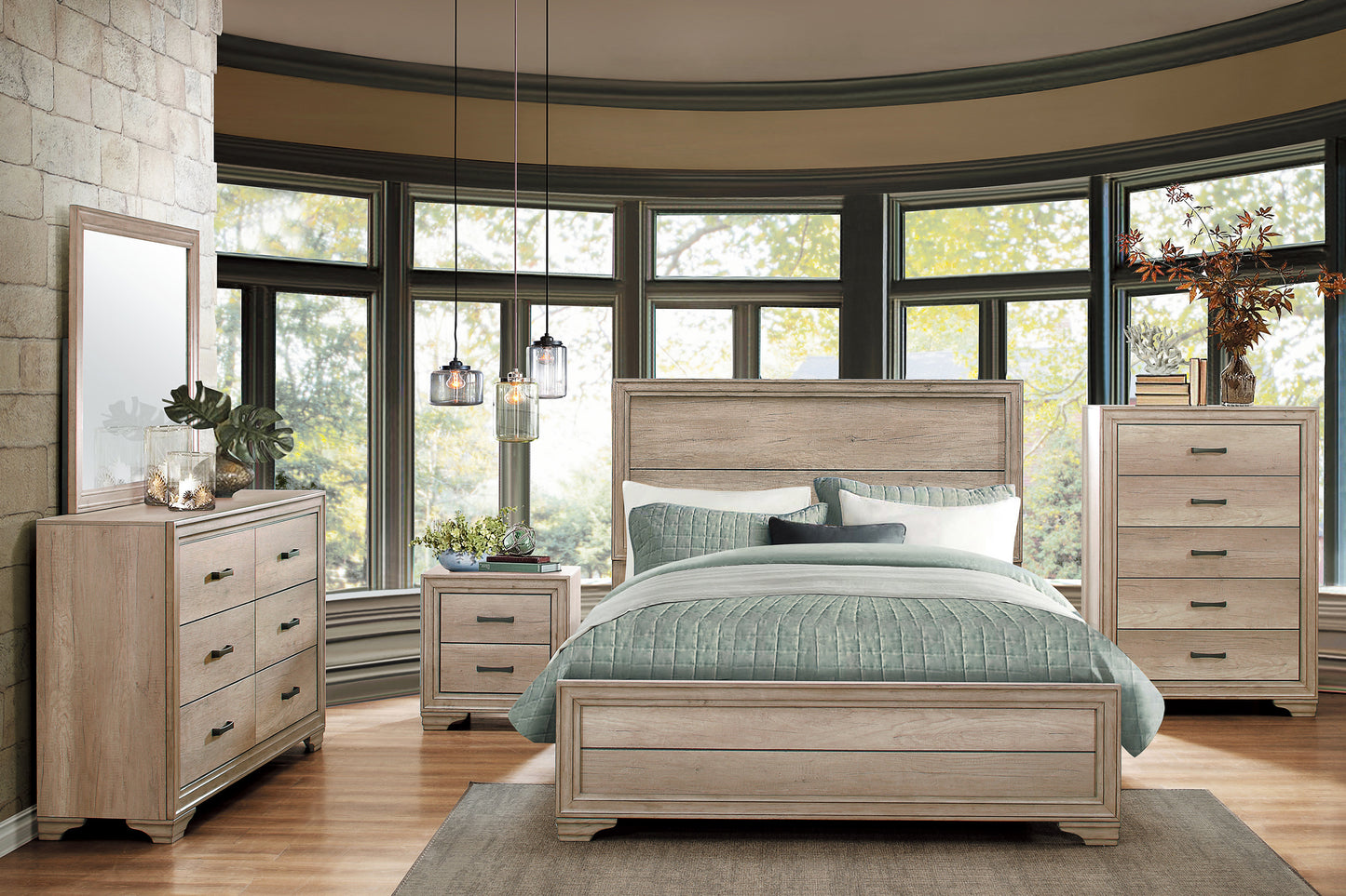 1955 4PC Bedroom Set (QB+NS+DR+MR)