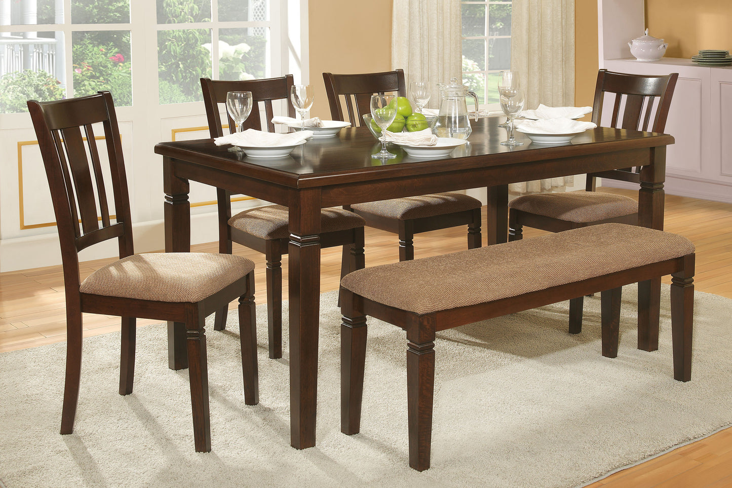 2538 5PC Dining Set (TB+4S)
