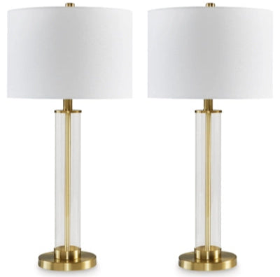 L431584 2PC Glass Table Lamp Set