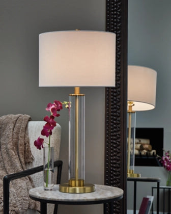 L431584 2PC Glass Table Lamp Set