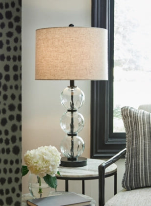 L431604 2PC Glass Table Lamp Set