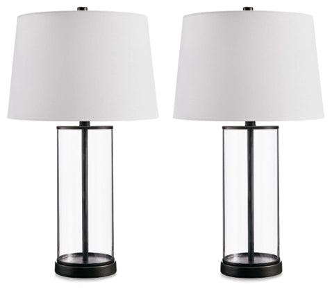 L431614 2PC Glass Table Lamp Set