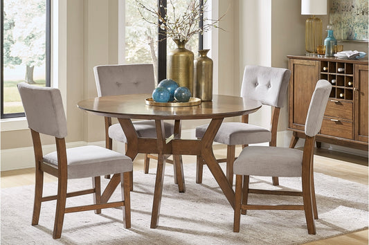 5492 5PC Dining Set (TB+4S)