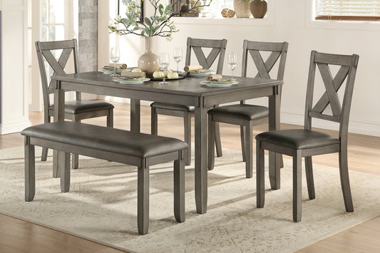 5693 6PC Dinette Set (TB+4S+BENCH)