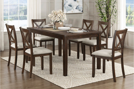 5905 7PC Dining Set (TB+6S)