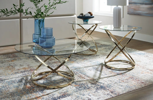 T273 3PC Occasional Table Set